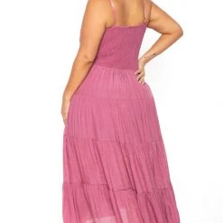 Talent Plus Size Sahara Smocked Top Dress - Mauve New Arrivals 9 Talent Plus Size Sahara Smocked Top Dress - Mauve New Arrivals