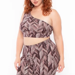 Ajin Fashion Plus Size Abstract Print Crop Top And Leggings Set - Burgundy Matching Sets 9 Ajin Fashion Plus Size Abstract Print Crop Top And Leggings Set - Burgundy Matching Sets