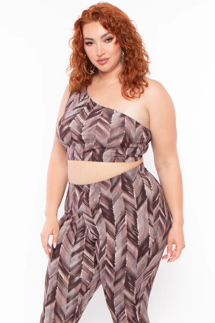 Ajin Fashion Plus Size Abstract Print Crop Top And Leggings Set - Burgundy Matching Sets 5 Ajin Fashion Plus Size Abstract Print Crop Top And Leggings Set - Burgundy Matching Sets