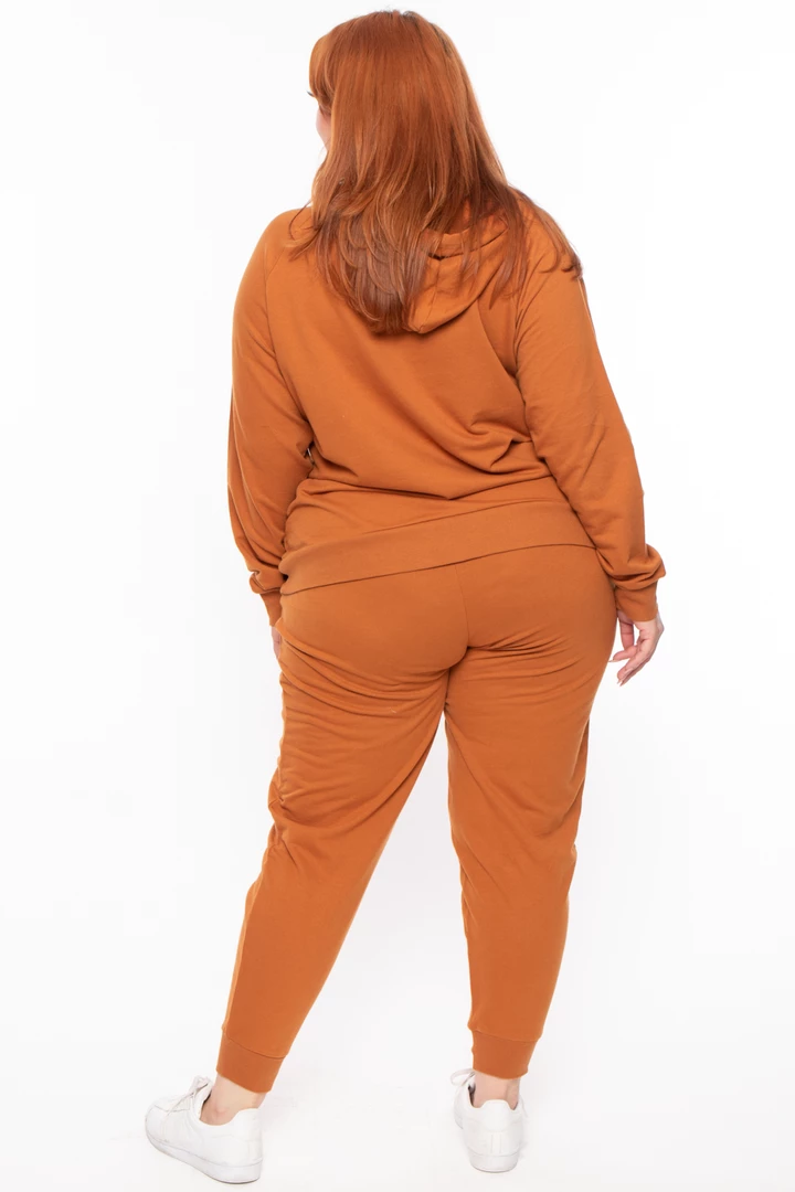 Zenana Matching Sets Plus Size Annie Cozy Hoodie Set - Rust 6 Zenana Matching Sets Plus Size Annie Cozy Hoodie Set - Rust