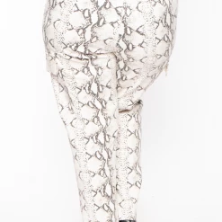HIGHLIGHT Sale Plus Size Lark Snake Pants- Off White