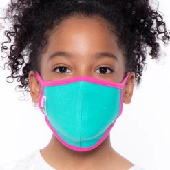 Curvy Sense Face Masks Kids Washable Face Mask For Ages 4-11 - Aqua