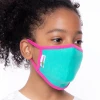Curvy Sense Face Masks Kids Washable Face Mask For Ages 4-11 - Aqua 2 Curvy Sense Face Masks Kids Washable Face Mask For Ages 4-11 - Aqua