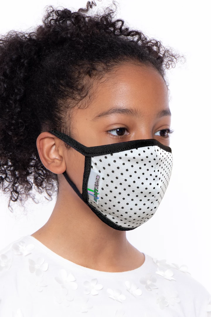 Curvy Sense Kids Washable Fun Patterns Face Mask ( Ages 4 - 11 ) - Polkadots Face Masks 3 Curvy Sense Kids Washable Fun Patterns Face Mask ( Ages 4 - 11 ) - Polkadots Face Masks