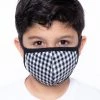 Curvy Sense Kids Washable Gingham Face Mask - Ages 4 - 11 Face Masks