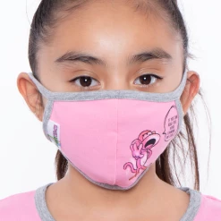 Curvy Sense Kids Washable Bobby Jack Printed Face Mask - Ages 4 - 11 Face Masks