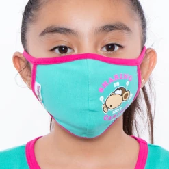 Curvy Sense Face Masks Kids Washable Bobby Jack Printed Face Mask - Ages 4 - 11