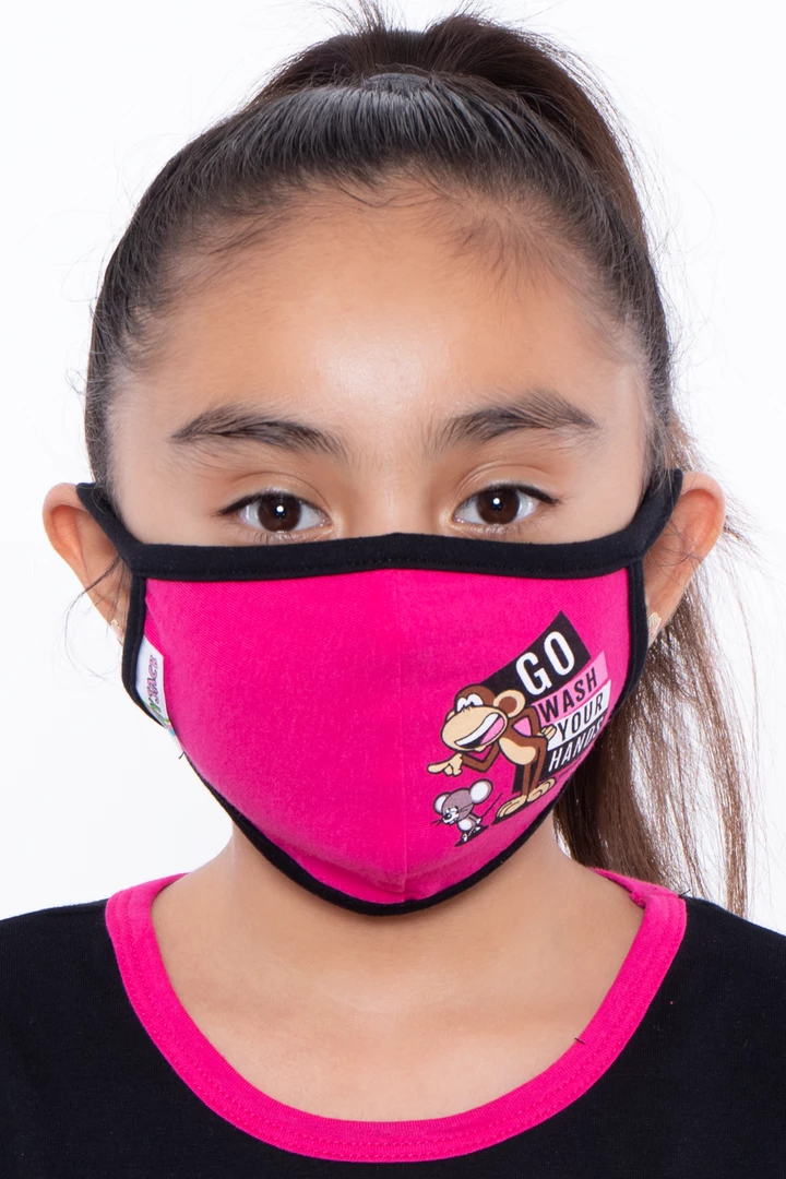 Curvy Sense Face Masks Kids Washable Bobby Jack Printed Face Mask - Ages 4 - 11 12 Curvy Sense Face Masks Kids Washable Bobby Jack Printed Face Mask - Ages 4 - 11