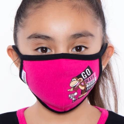 Curvy Sense Kids Washable Bobby Jack Printed Face Mask - Ages 4 - 11 Face Masks