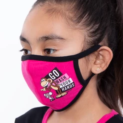 Curvy Sense Kids Washable Bobby Jack Printed Face Mask - Ages 4 - 11 Face Masks