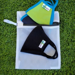 Curvy Sense Face Masks Kids Washable Face Mask 5 Pack & Carry Bag - Cool Pack ( 5 Colors )