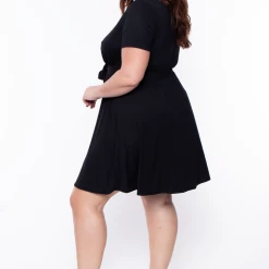 Curvy Sense Dresses Plus Size Lucy Flare Dress - Black