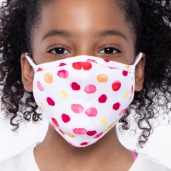 Curvy Sense Face Masks Kids Washable Fun Patterns Face Mask ( Ages 4 - 11 ) - Paint Spots