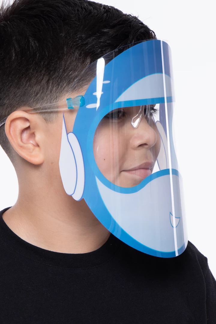 Curvy Sense Kids Graphic Transparent Clear Face Shield 10 Curvy Sense Kids Graphic Transparent Clear Face Shield