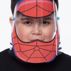 Curvy Sense Kids Graphic Transparent Clear Face Shield Face Masks