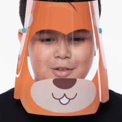 Curvy Sense Kids Graphic Transparent Clear Face Shield