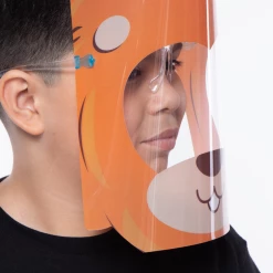 Curvy Sense Kids Graphic Transparent Clear Face Shield Face Masks