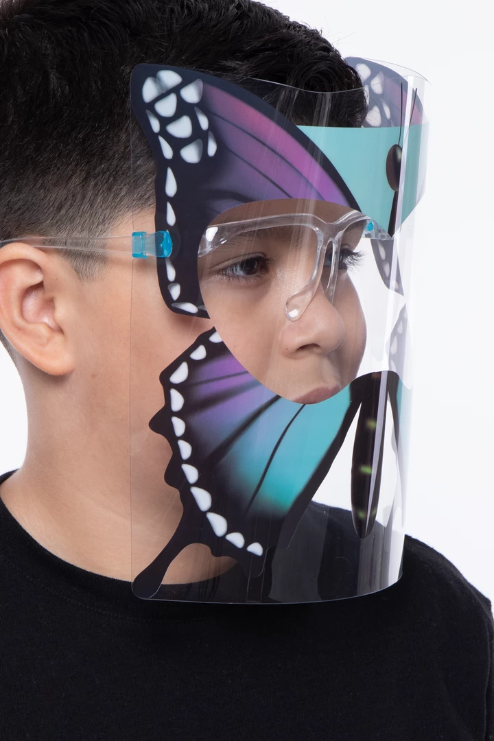 Curvy Sense Kids Graphic Transparent Clear Face Shield 4 Curvy Sense Kids Graphic Transparent Clear Face Shield