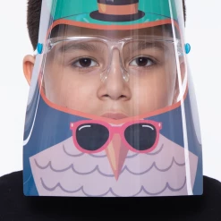 Curvy Sense Kids Graphic Transparent Clear Face Shield Face Masks