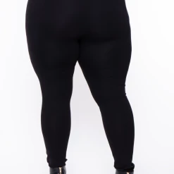 26 International Inc Plus Size High Rise Ponte Pants - Black