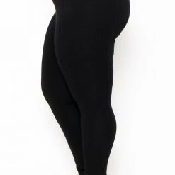 26 International Inc Plus Size High Rise Ponte Pants - Black