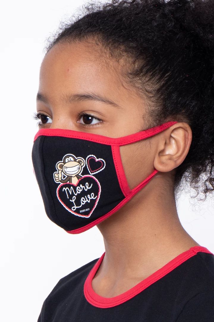 Curvy Sense Face Masks Kids Washable Bobby Jack Printed Face Mask - Ages 4 - 11 4 Curvy Sense Face Masks Kids Washable Bobby Jack Printed Face Mask - Ages 4 - 11