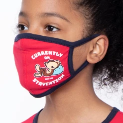 Curvy Sense Kids Washable Bobby Jack Printed Face Mask - Ages 4 - 11 Face Masks
