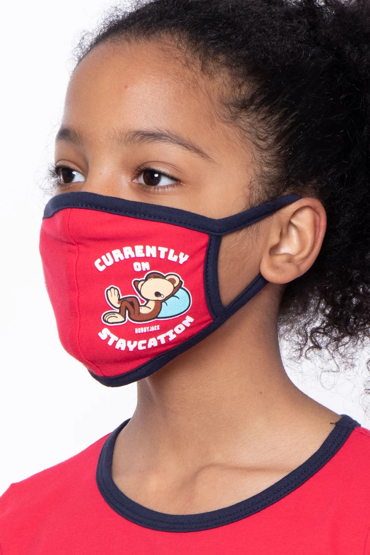 Curvy Sense Face Masks Kids Washable Bobby Jack Printed Face Mask - Ages 4 - 11 11 Curvy Sense Face Masks Kids Washable Bobby Jack Printed Face Mask - Ages 4 - 11