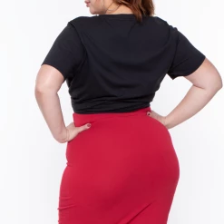 Curvy Sense Plus Size AC/DC Graphic Tee - Black