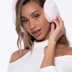Illuma Fashion Bow Faux Fur Ear Muffs- Pink Accessories