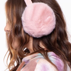 Illuma Fashion Accessories Basic Fluffy Faux Fur Ear Muffs - Pink