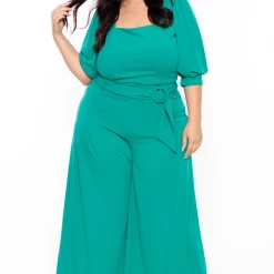 KATY USA Plus Size Valentina Contemporary Set - Teal