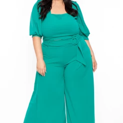 KATY USA Plus Size Valentina Contemporary Set - Teal