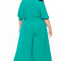 KATY USA Plus Size Valentina Contemporary Set - Teal