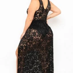 Curvy Sense Plus Size Alexandra 2.0 Lace Dress - Black