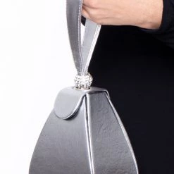 Impulse Monrovia Structured Pyramid Bag - Silver 11 Impulse Monrovia Structured Pyramid Bag - Silver