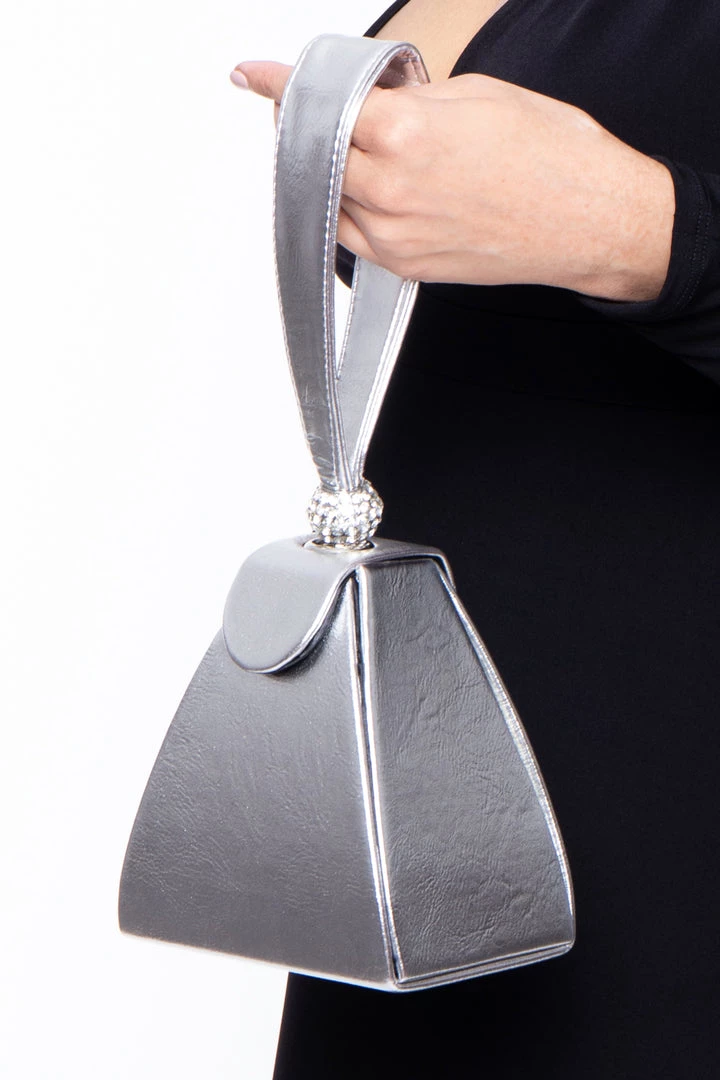 Impulse Monrovia Structured Pyramid Bag - Silver 7 Impulse Monrovia Structured Pyramid Bag - Silver