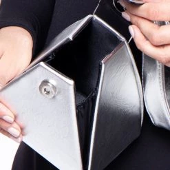 Impulse Monrovia Structured Pyramid Bag - Silver 10 Impulse Monrovia Structured Pyramid Bag - Silver