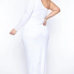 Curvy Sense Back In Stock Plus Size Alana Belted Dress - White 9 Curvy Sense Back In Stock Plus Size Alana Belted Dress - White