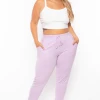 Ambiance Bottoms Plus Size Sweat Jogger - Lavender
