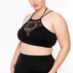 Ambiance Plus Size Biker Short- Black Bottoms