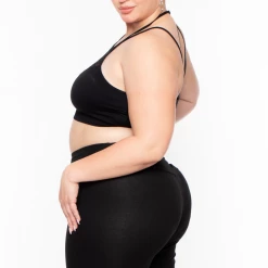 Ambiance Plus Size Biker Short- Black Bottoms