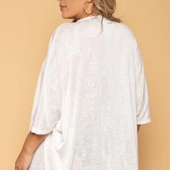 Ambiance Plus Size Cozy Vibes Cardigan - Cream New Arrivals