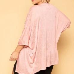 Ambiance New Arrivals Plus Size Cozy Vibes Cardigan - Mauve