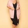 Ambiance New Arrivals Plus Size Cozy Vibes Cardigan - Mauve