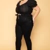 Ambiance Plus Size Brin Eyelet Top- Black New Arrivals 1 Ambiance Plus Size Brin Eyelet Top- Black New Arrivals