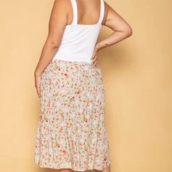 Ambiance New Arrivals Plus Size Ribbed Cropped Top - White