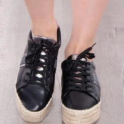 Blossom Footwear Yolanda Espadrille Sneakers - Black