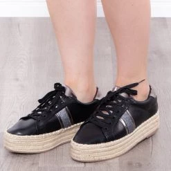 Blossom Footwear Yolanda Espadrille Sneakers - Black