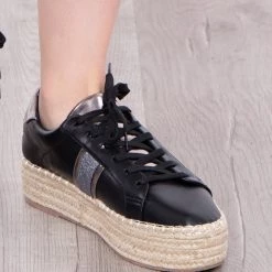 Blossom Footwear Yolanda Espadrille Sneakers - Black